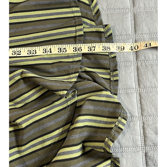 LulaRoe Women’s Striped Army Green Flare Sleeve Maurine Dress Size Small NEW - Picture 9 of 13